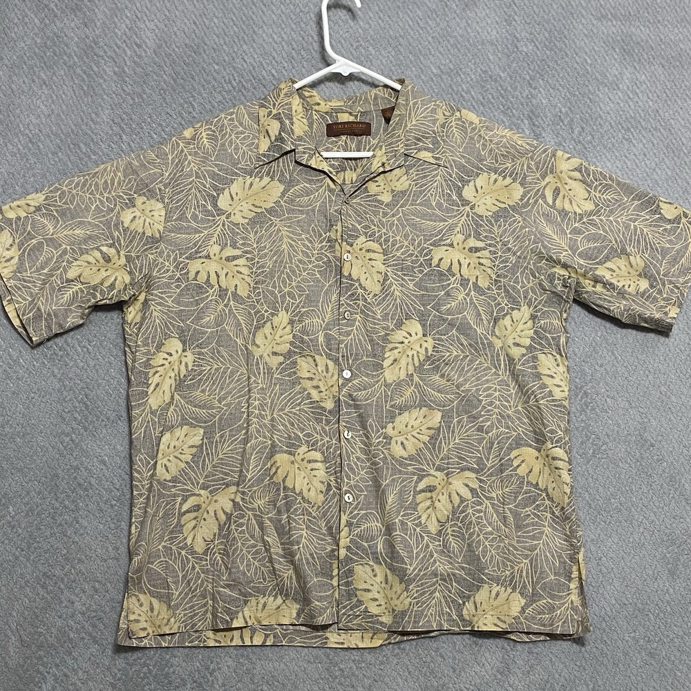 Tori Richard Men's Hawaiian Shirt Sz XL Cotton Lawn Made in USA